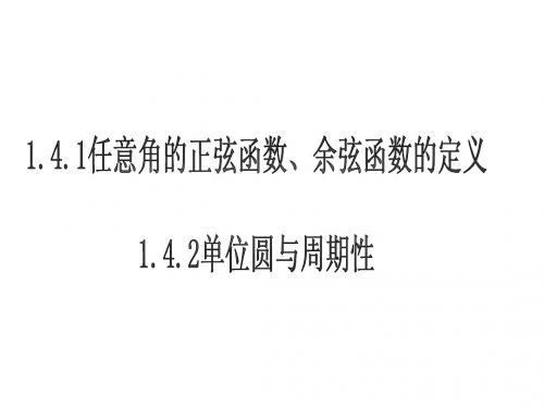 1.4.1-1.4.2任意角的正弦函数、余弦函数的定义及单位圆与周期性h