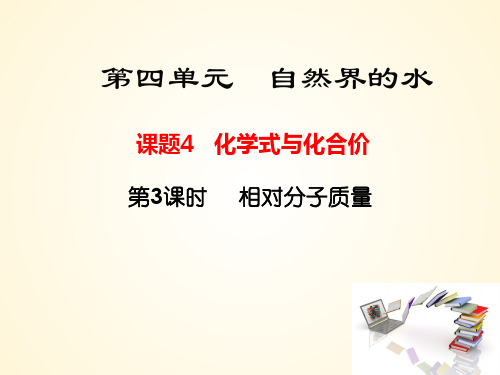 4.4.3 相对分子质量-九年级化学上册课件(人教版)