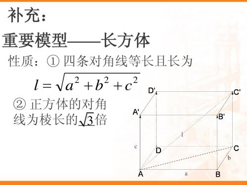 1[1].3空间几何体的表面积和体积(第一课时)