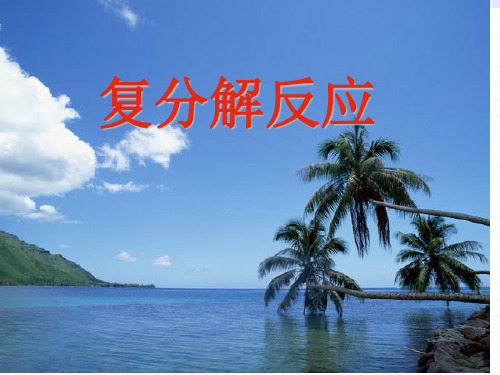 复分解反应 课件