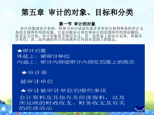 第五章审计的对象