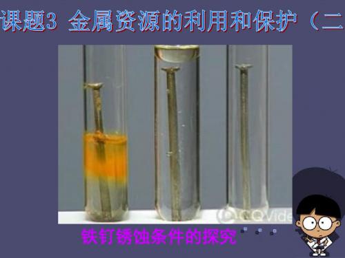 广东省佛山市顺德区江义初级中学九年级化学下册 第8单元 课题3《金属资源的利用和保护》课件2 新人教版