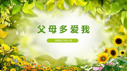 最新部编版《父母多爱我》PPT公开课课件1