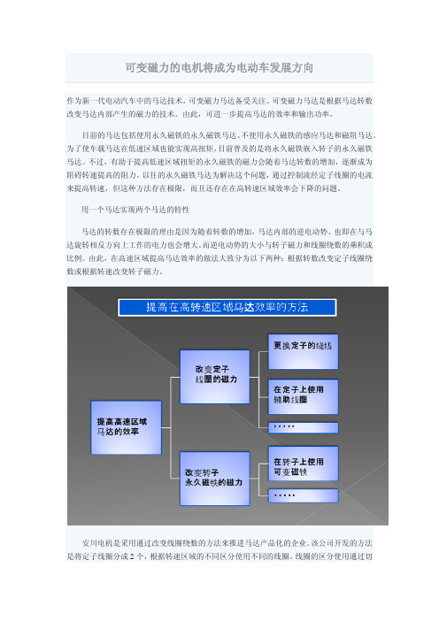 可变磁通永磁电机