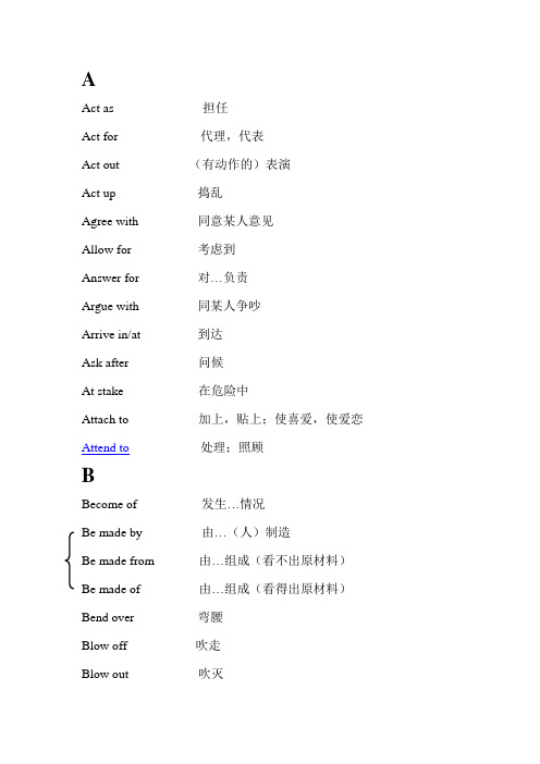350个常用英语短语