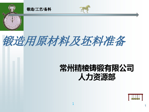 精棱铸造锻造公司锻造用原材料及坯料准备