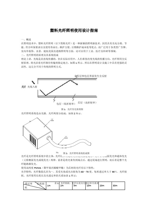 塑料光纤使用设计指南
