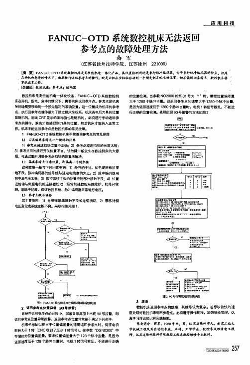 fanuc-otd系统数控机床无法返回参考点的故障处理方法