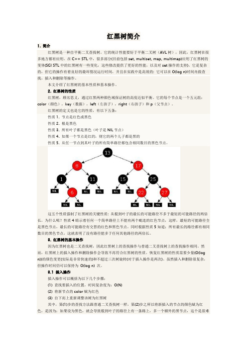 红黑树简介
