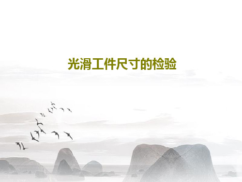 光滑工件尺寸的检验共31页文档