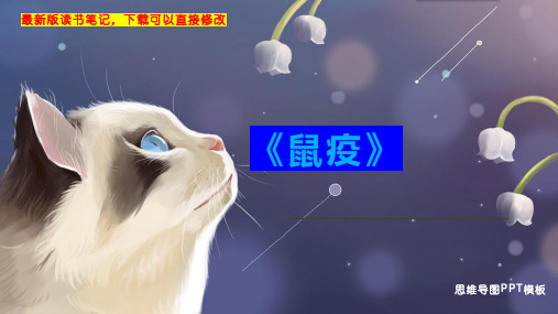 《鼠疫》读书笔记思维导图PPT模板下载