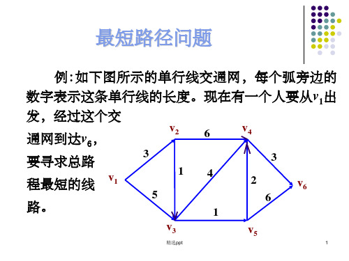 离散数学   最短路径问题ppt课件