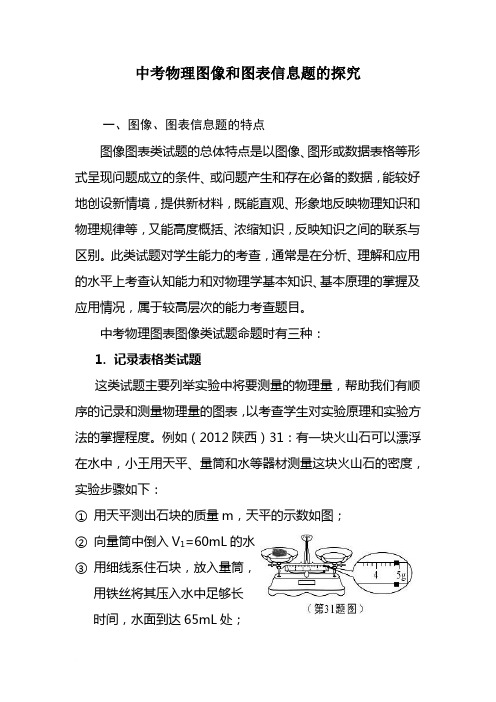 中考物理图表、图形类试题探究范文