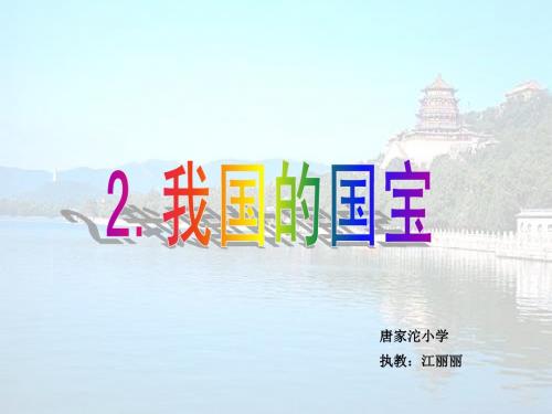 我国的国宝课件