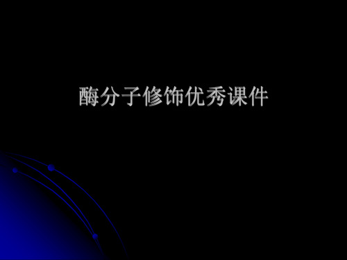 酶分子修饰优秀课件