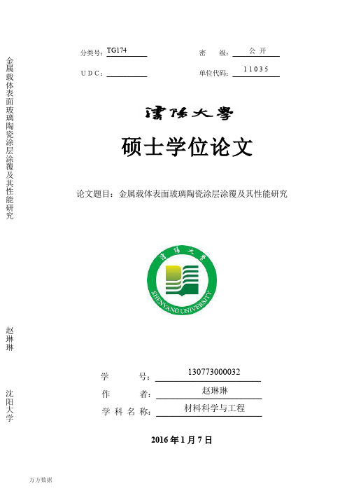 金属载体表面玻璃陶瓷涂层涂覆及其性能研究 (1)