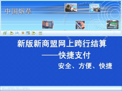 新版网上跨行结算(快捷支付)培训2014-9-3