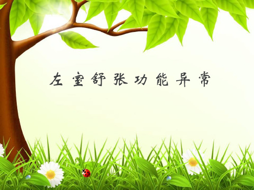 心脏舒张功能评价