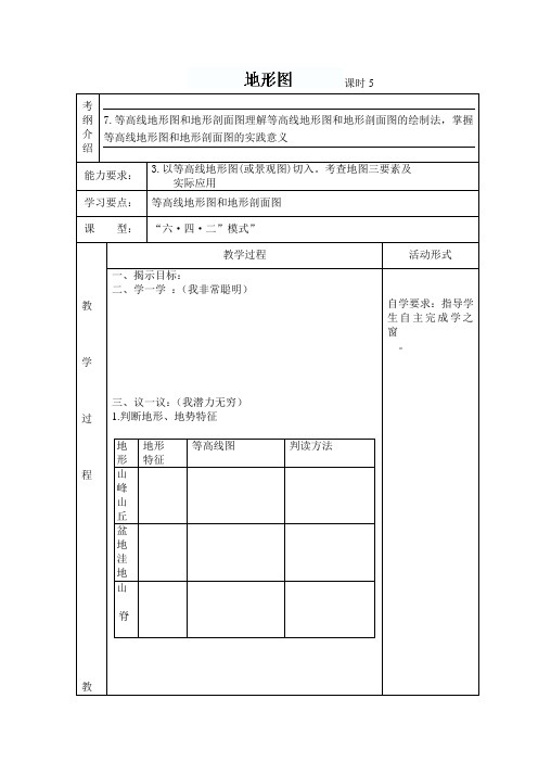 地形图导学案