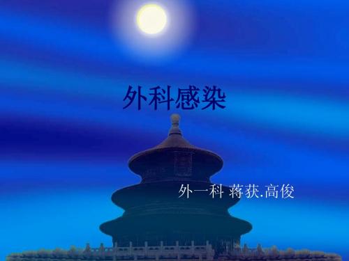 外科护理课件外科感染病人的护理 [课件]
