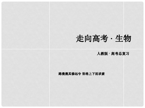 高三生物一轮复习 第4单元 第3讲 从杂交育种到基因工