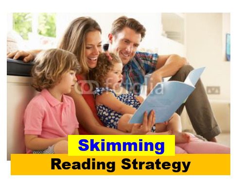 Reading strategy-skimming