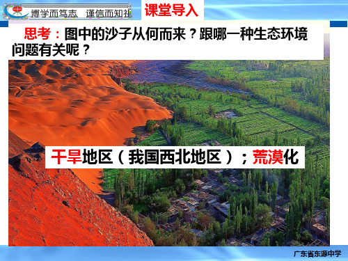 人教版必修3 2.1荒漠化的防治——以我国西北地区为例(共69张PPT)