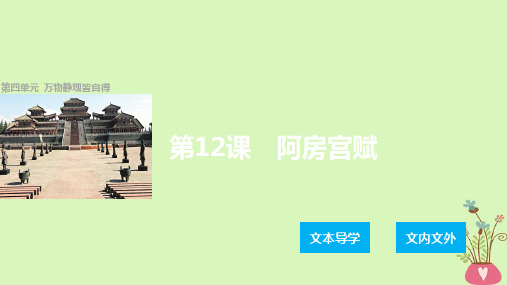 2018版高中语文第四单元万物静观皆自得第12课阿房宫赋课件语文版必修3201807142128