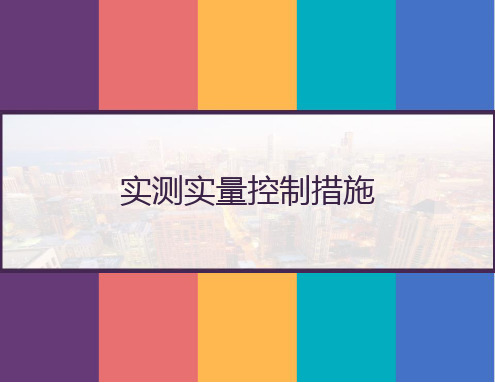 实测实量控制措施 PPT
