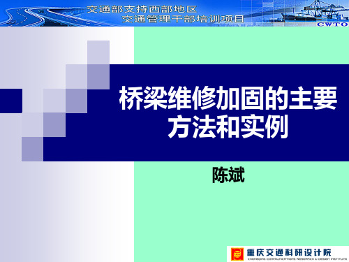 桥梁加固的主要方法和实例讲解