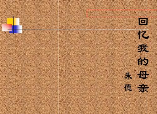 《回忆我的母亲》