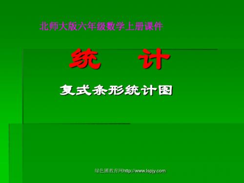 北师大版六年级上学期数学复式条形统计图公开课教学PPT课件