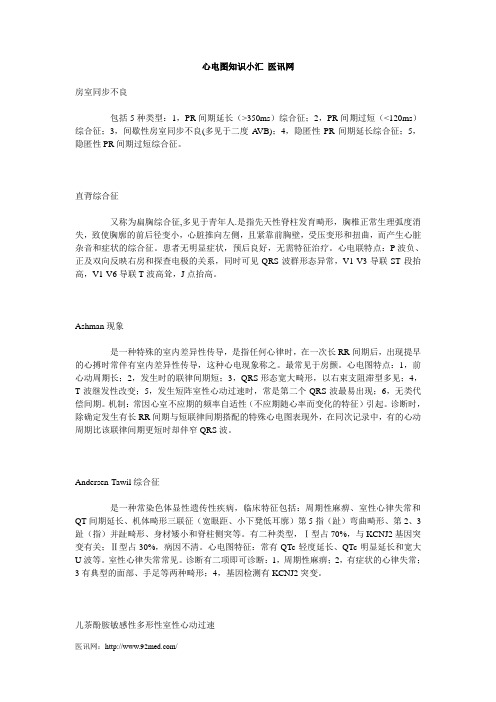 心电图知识小汇