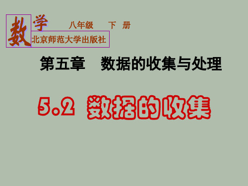 数据的收集一ppt