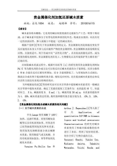 文献综述 北化