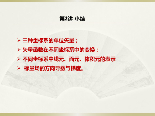 电磁场与电磁波--矢量场基础小结