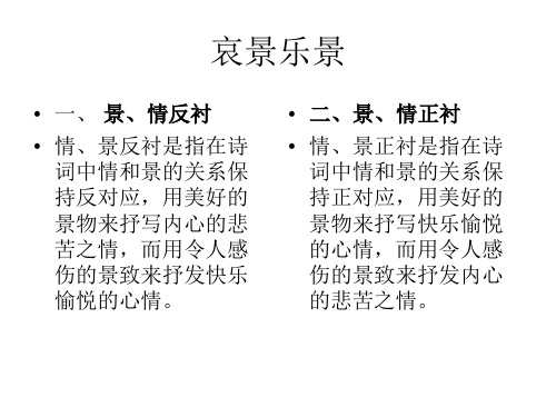 哀景乐景