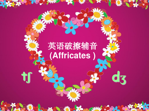 第九课 英语破擦辅音和舌侧音修改版