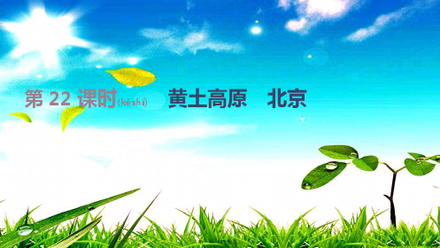 中考地理一轮复习 八下 第22课时 黄土高原 地理课件