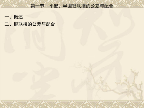 第八章 平键、半圆键、花键联接的公差