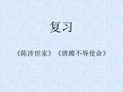人教版九年级语文上册课件：第二十一课 陈涉世家(共21张PPT)
