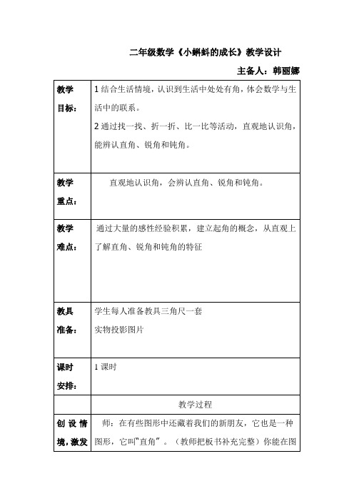 《小蝌蚪的成长》(教案)