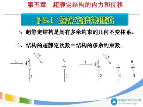 自考结构力学_超静定结构的内力和位移