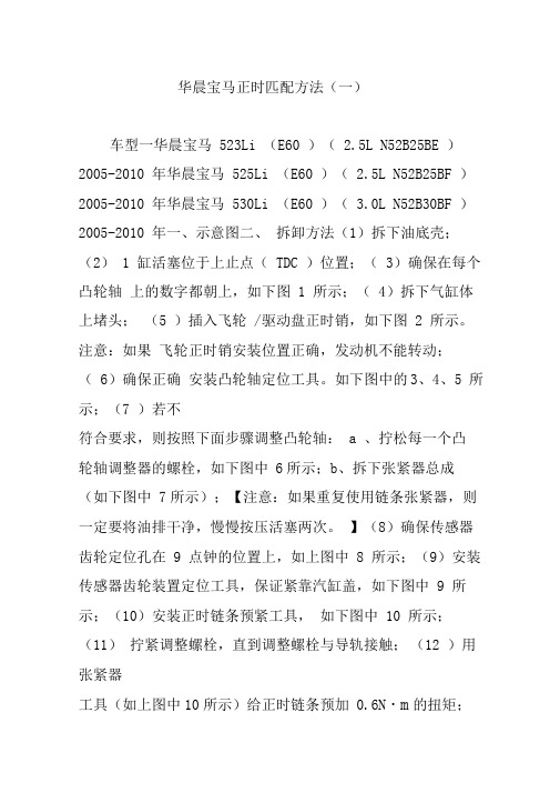 华晨宝马正时匹配方法(一)