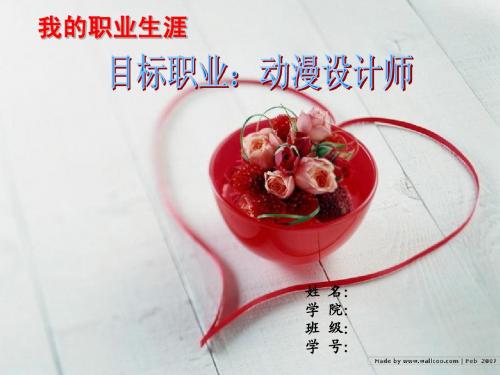 职业生涯规划比赛PPT(获奖PPT)