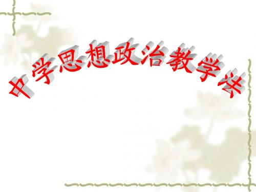 中学思想政治教学法课件