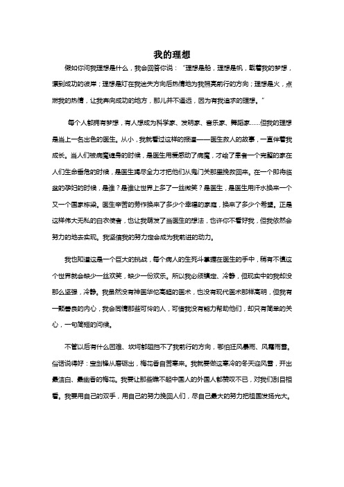 我的理想3