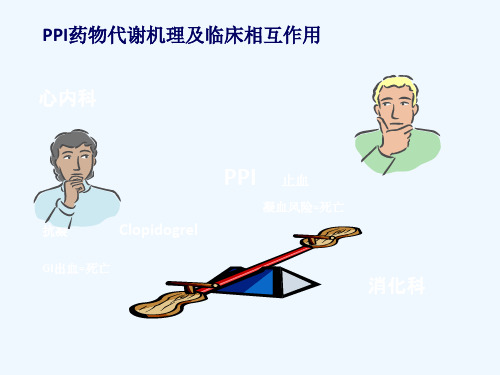 PPI药物代谢机理及临床相互作用 ppt课件