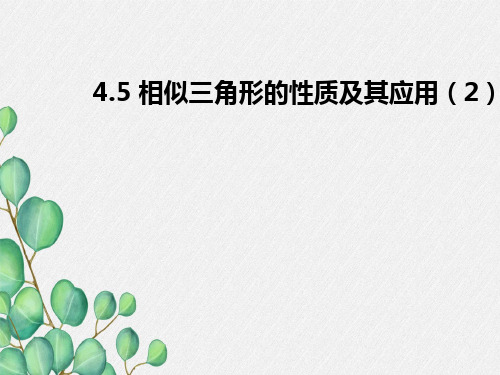 2022年浙教初中数学九上《相似三角形的性质及应用》PPT课件3