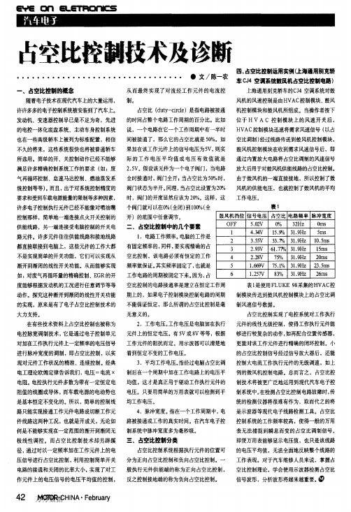占空比控制技术及诊断